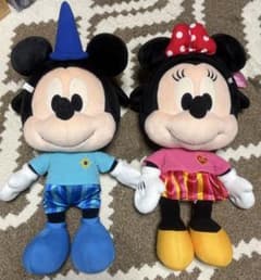 미키&미니 35주년 기념 봉제인형 2개 세트 디즈니 빅 사이즈