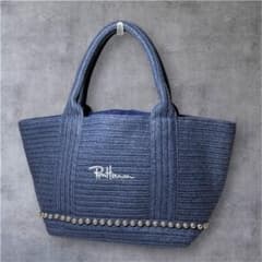 Ron Herman ロンハーマン スタッズ トートバッグ ネイビー カゴバック 