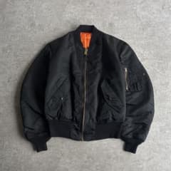 極美品□90's□ALPHA INDUSTRIES【S】MA-1 ブラック 黒 - メルカリ