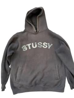 STUSSY ダークグレー パーカー Lのサムネイル