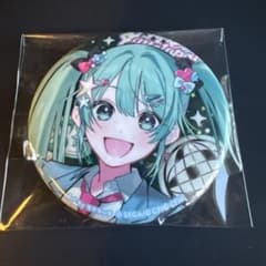 プロセカ ダイナーカフェ メロパレ ホログラム缶バッジ 初音ミク