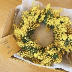 再販⌘フレッシュミモザリースのサムネイル