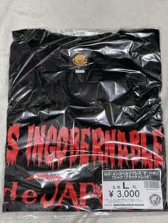 新日本プロレス　「L・I・J Tシャツ(ブラック×レッド)」