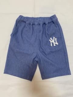新品　プティマイン　MLB ヤンキース ハーフパンツ 90cm ズボン　タグ付きのサムネイル