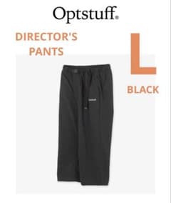 パンツ OPTSTUFF DIRECTOR'S PANTS BLACK L OPTSTUFF DIRECTOR'S PANTS BLACK L - メルカリ