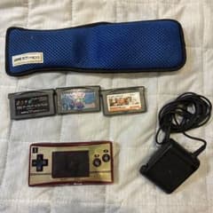 ゲームボーイミクロ　ファミコンカラー　本体　ソフト3本のサムネイル