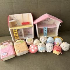 Sumikko Gurashi Tenori Plush Toys Bundle - Sumikko House Bed