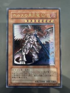遊戯王 ホルスの黒炎竜 LV8 レリーフ SOD-JP008 - メルカリ