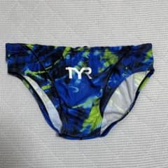 競泳水着 TYR ブルー メンズ XL 競パン 水球 - メルカリ