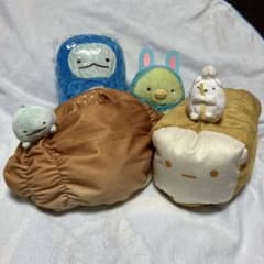 すみっコぐらし ティッシュケースカバー ぬいぐるみ ハンドパペット 4点セット