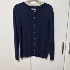 カーディガン ネイビー 長袖 - メルカリ