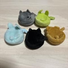 ☆5点セット☆ ぬいぐるみ ぬい用バッグ フィギュア アニマル 猫 うさぎ くまのサムネイル
