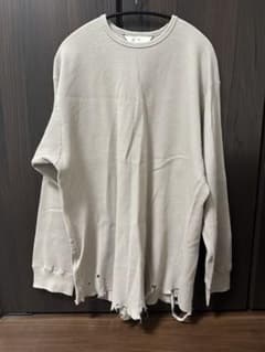 アンセルム　DAMAGE WAFFLE CREW LS グレージュ　サイズ1 アンセルム DAMAGE WAFFLE CREW LS グレージュ - メルカリ