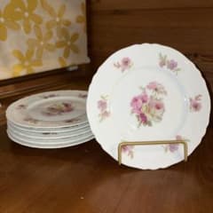 は*る様 Limoges プレート 6枚セット 花柄のサムネイル