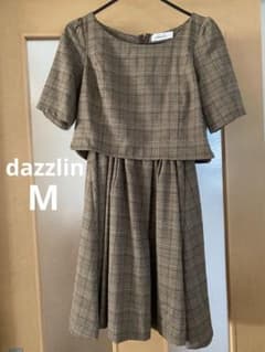 dazzlin チェック柄 ミニワンピース 半袖のサムネイル