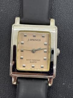 稼働 J.SPRINGS 腕時計 クォーツ スクエア ブラック　オシャレ