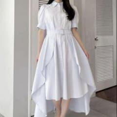 POLO BCS コラボ　dazzlin ヘムレイヤードシャツワンピース Sのサムネイル