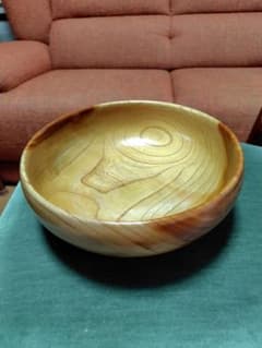 木製サラダボウル 直径25cm　未使用品のサムネイル