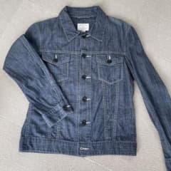 00s デニムジャケット 白ステッチ アメカジ 古着 タイト ピチTのサムネイル