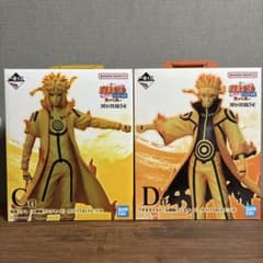 NARUTO 이치 반 복권 이어지는 생각 C상파풍 미나토 D상 우즈마키 나루토 2체 세트