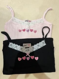 Katie キャミソール 2枚セット ハートロゴ Katie キャミソール 2枚セット ハートロゴ - メルカリ