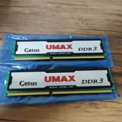 UMAX Cetus DDR3 16GB（8GB×2）メモリ 2枚セットのサムネイル