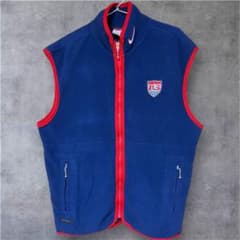 希少✨️90s NIKE ナイキ アメリカ代表ロゴ サッカージップアップベストのサムネイル