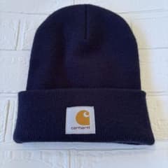 Carhartt ニット帽 ビーニー ネイビーのサムネイル