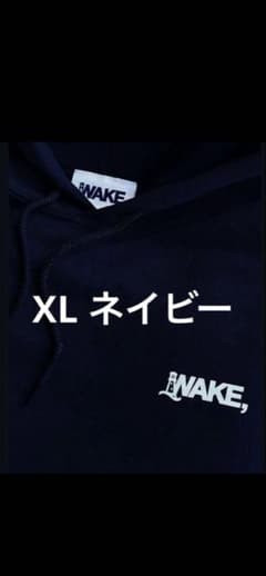wake navy SW sapporoネイビー フーディ - メルカリ