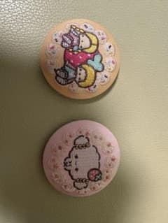 サンリオ 刺繍缶バッジ 2個セット　こぎみゅん　パティー&ジミーのサムネイル