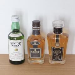 【未開栓・特級含む】 サントリー WHITE ＆ クレスト12年 ミニボトル 未開栓・特級含む】 サントリー WHITE ＆ クレスト12年 ミニボトル