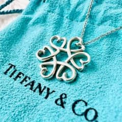極美品✨ティファニー　ネックレス　メダリオン　ラビングハート　クローバー 極美品✨ティファニー ネックレス メダリオン ラビングハート