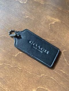 COACH レザー　ネームタグ