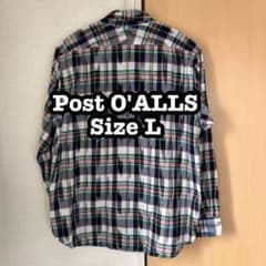 [WEB限定] シャツ 長袖 アメリカ製 Sサイズ チェック柄 長袖シャツ O'ALLS POST コットン チェックシャツ トップス チェック柄 トップス