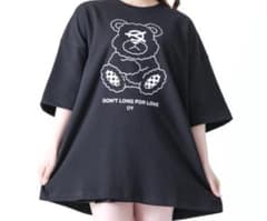 OY オーワイ ODOLLY T オードリーベア半袖Tシャツ くま ブラックのサムネイル
