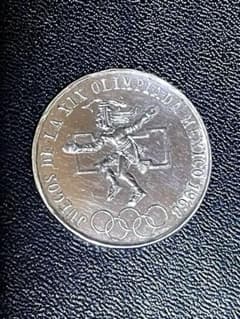 ク*カ様 メキシコオリンピック記念25ペソコイン 1968年 - メルカリ