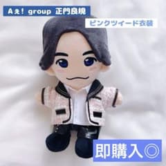 ！即購入可！　ぬい　衣装　正門 正門良規 ちびぬい はぴぬい 服 ピンクツイード衣装 Aぇ! group - メルカリ