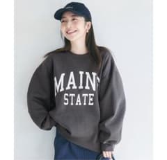 coca 裏起毛プリントスウェット チャコール Mサイズのサムネイル