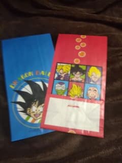 当時物 ドラゴンボールZ 紙製包装袋 未使用2種 昭和レトロ 平成レトロ
