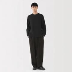 【muji labo 2025】メリノウールローゲージクルーネックセーター 新品muji labo 2025メリノウールローゲージクルーネックセーター