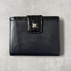 CELINE トリオンフ がま口 クロコ型押し レザー 二つ折り財布 - メルカリ