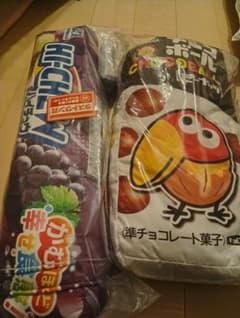 一番くじ 森永製菓 チョコボール、ハイチュウ クッション おまけあり