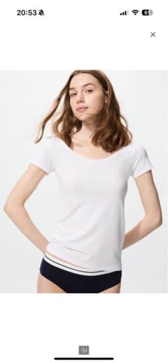 エアリズムUネックT WOMEN 3XLのサムネイル