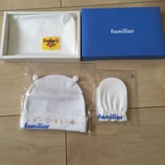 ファミリア　ミトン　帽子　新品未使用のサムネイル