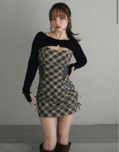 ANDMARY Aine set mini dress beige M - メルカリ