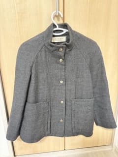 美品]マルニ ウール スタンドカラージャケット ハイネックシャツ 