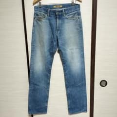 【雰囲気抜群】00s オールドユニクロ S002 デニム 牛革パッチ W31のサムネイル