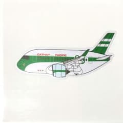 キャセイパシフィック航空80周年塗装A350 航空機デザイン防水ステッカーのサムネイル