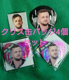 DDTプロレス クリス・ブルックス　缶バッジ4個セットのサムネイル