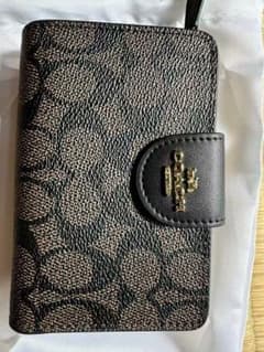 COACH 二つ折り財布 シグネチャー ブラックのサムネイル